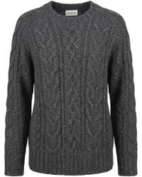 P.A.R.O.S.H. - Cable-Knit Sequin-Embellished Sweater - Lyst