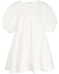 Shona Joy Adriana Mini Stufenkleid - Weiß