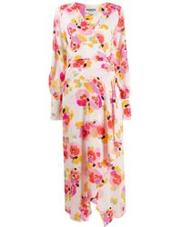 Essentiel Antwerp Wikkeljurk Met Bloemenprint - Wit