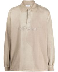 Off-White c/o Virgil Abloh - Laundry Logo-embossed Polo Shirt - Lyst