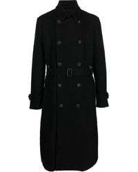 Forme D'expression - Belted Double-Breasted Trench Coat - Lyst