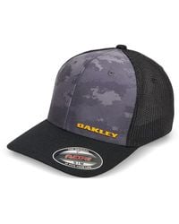 Oakley - Camo-Print Mesh-Panelled Trucker Cap - Lyst