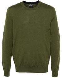 Paul Smith - Merino-Wool Contrast-Collar Sweater - Lyst