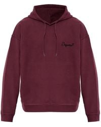 DSquared² - Logo-Embroidered Drawstring Hoodie - Lyst