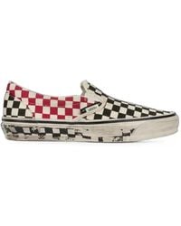 Vans - X A.O.D. By Slam Jam Premium Classic Slip-On Checkered Sneakers - Lyst