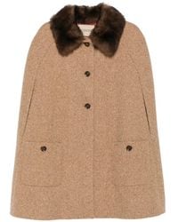 Valentino Garavani - Sleeveless Tweed Cape - Lyst