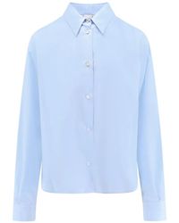 Aspesi - Camisa Con Botones Y Pliegues - Lyst