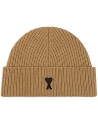 Ami Paris - Ami De Coeur Wool Beanie - Lyst