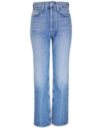 Agolde - Whiskering-Effect Jeans - Lyst