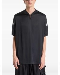 Y-3 - Liquid Logo Satin T-Shirt - Lyst