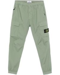 Stone Island - Regular Tapered Fit Cargo Trousers Stretch Cotton Tela 'Paracadute' - Lyst