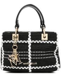 Marc Ellis - Krissy Check-Pattern Logo-Charm Tote Bag - Lyst