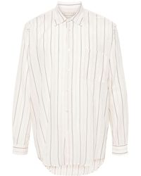 Paura - Erzin Stripe-pattern Cotton Shirt - Lyst