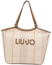Liu Jo - Logo-Patch Tote Bag - Lyst