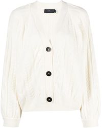 arch4 - Cable-Knit Cashmere Cardigan - Lyst