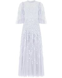 Needle & Thread - Robe Longue Scatter Blossom À Col Rond - Lyst