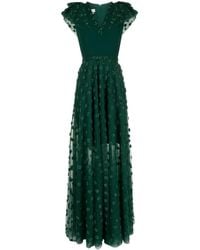 Saiid Kobeisy - Polka Dot Beaded Tulle Dress - Lyst