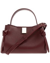 Yuzefi - Mini Gyoza Knotted Leather Tote Bag - Lyst
