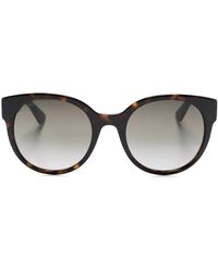 Gucci - Interlocking G Logo-Plaque Gradient-Lenses Sunglasses - Lyst