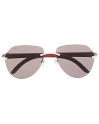 Cartier - Getönte Pilotenbrille - Lyst