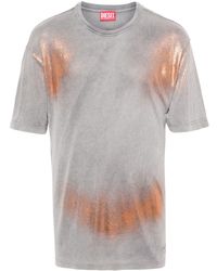 DIESEL - T-BuxT T-Shirt mit Glitter-Detail - Lyst
