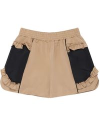 Simone Rocha - Ruffle-Trimmed Split-Hem Track Shorts - Lyst