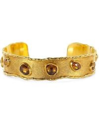 Victor Velyan - Zircon Cuff Bracelet - Lyst