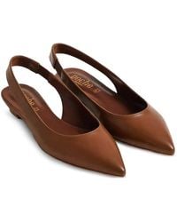Poche Paris - Pointed-Toe Slingback Sandals - Lyst