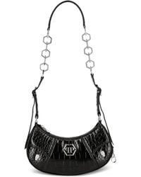 Philipp Plein - Logo-Plaque Leather Shoulder Bag - Lyst