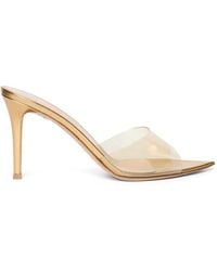 Gianvito Rossi - Pointed Stand Sandals With Soft Plexi Band - Lyst