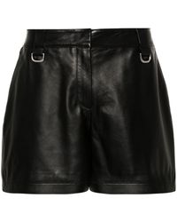 Off-White c/o Virgil Abloh - High-waisted Leather Shorts - Lyst
