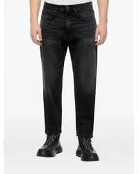 HUGO - Button-Fastening Jeans - Lyst