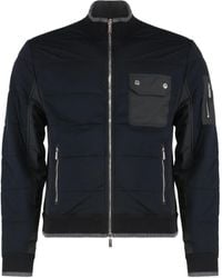 Moorer - Quilted Panelled Zip-Up Jacket - Lyst