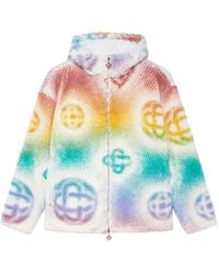 CASABLANCA - Monogram Hooded Jacket - Lyst