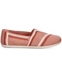TOMS - Alpargata Crochet-Knit Striped Espadrilles - Lyst