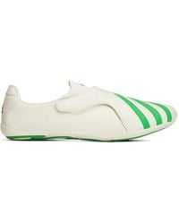 adidas - X Pharrell Virginia Vario Flat Earther Touch-Strap Leather Sneakers - Lyst