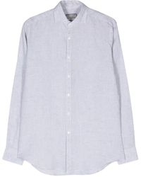 Canali - Spread-Collar Long-Sleeve Shirt - Lyst