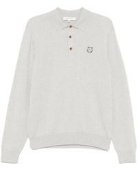 Maison Kitsuné - Fox-Motif Polo Shirt - Lyst