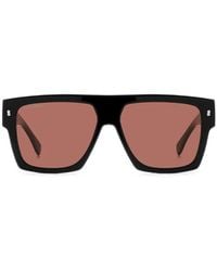 DSquared² - Lunettes De Soleil Iconique À Monture Carrée - Lyst