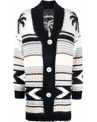 Twin Set - Patterned Button-up Cardigan - Lyst