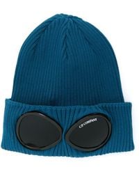 C.P. Company - Goggles-detail Ribbed Beanie - Lyst
