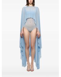 Atu Body Couture - Mesh Bodysuit And Cape Set - Lyst