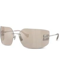 Miu Miu - Logo-Detail Sunglasses - Lyst