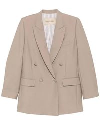 Valentino Garavani - Double-Breasted Peak-Lapels Jacket - Lyst