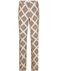 Alberto Biani - Geometric-Print Trousers - Lyst