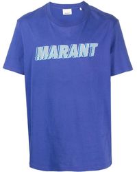 Isabel Marant - Logo-print Cotton T-shirt - Lyst