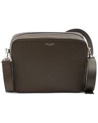 Saint Laurent - Small Camera Hammered-Leather Messenger Bag - Lyst