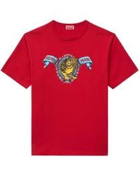 KENZO - Jumping Tiger Cotton T-Shirt - Lyst