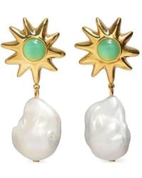 Lizzie Fortunato - Pearl Drop Earrings - Lyst