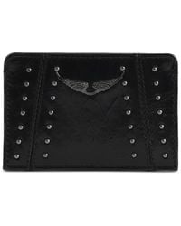 Zadig & Voltaire - Zv Pass Kartenetui Mit Nieten - Lyst